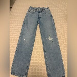 GAP Women's 90s High Rise Loose Jeans - Light Blue